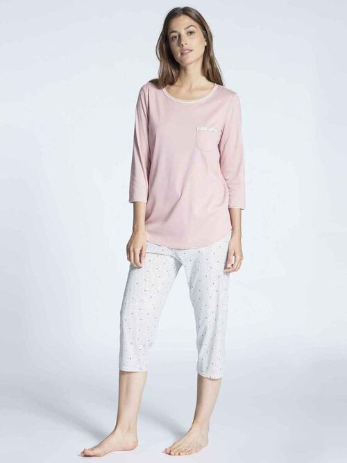 Calida 3/4-Pyjama (40236) rose bud