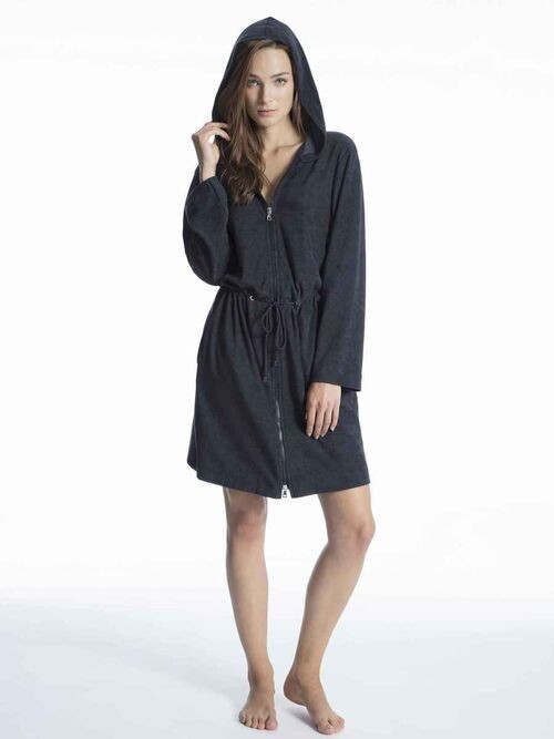 Calida Dressing Gown (60337) lounge blue