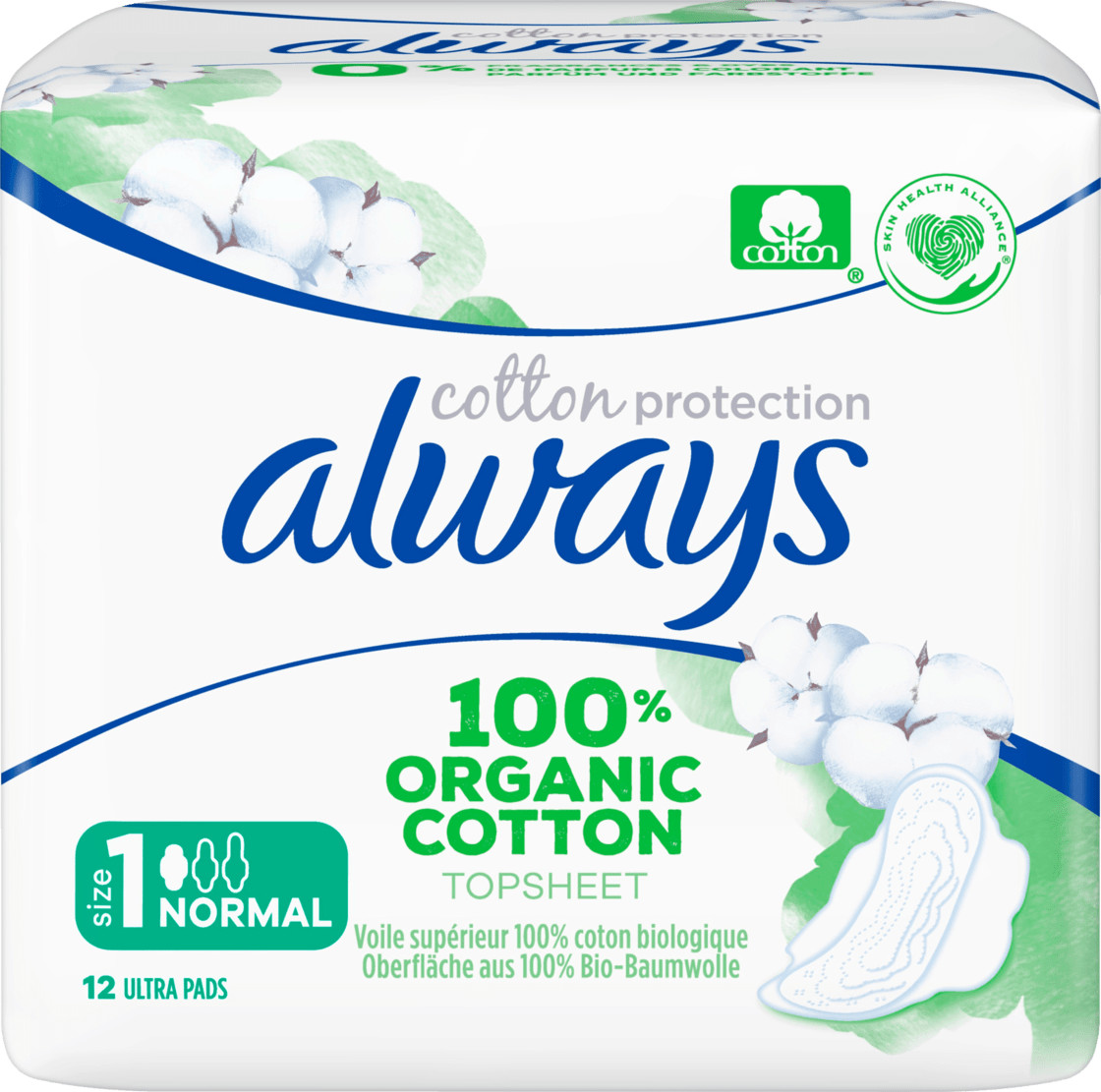 Always Ultra-bandage Cotton Protection Normal with wings (12 pcs.)