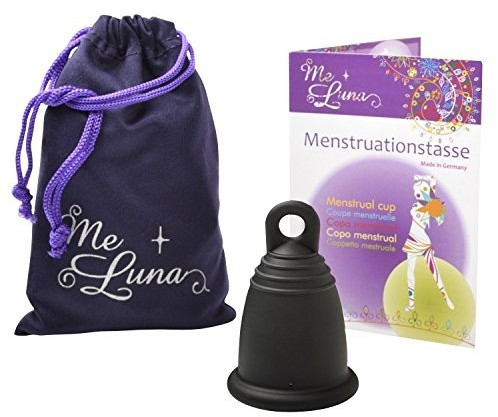 Me Luna Menstrual Cup Classic - Ring - Black - Size L