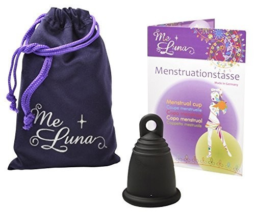Me Luna Menstrual Cup Classic - Ring - Black - Size S