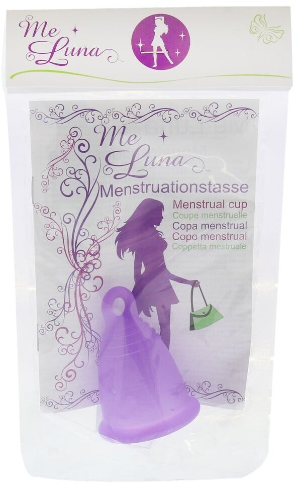 Me Luna Menstrual cup classic - stem - purple - size XL