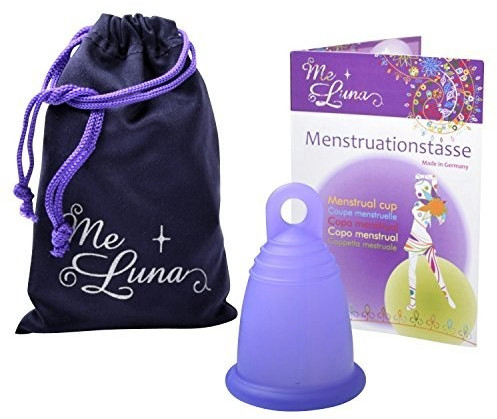 Me Luna Menstrual cup Sport - Ring - Blue-Violet - Size XL