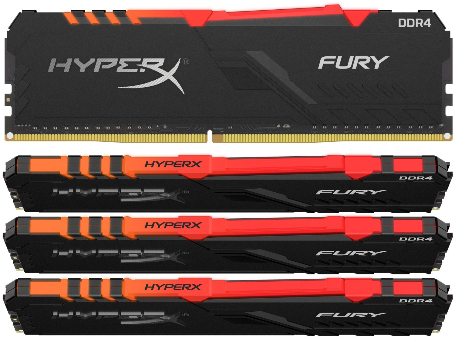 HyperX Fury RGB Kit 32 Go DDR4-3200 CL16 (HX434C16FB3AK4/32)
