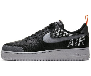 Nike Air Force 1 07 Lv8 Black Dark Grey Total Orange Wolf Grey Ab