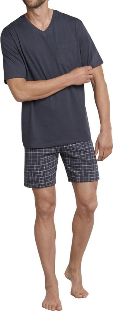 Schiesser Pyjama kort V-hals - Nightwear set, Admiral_182200, 54