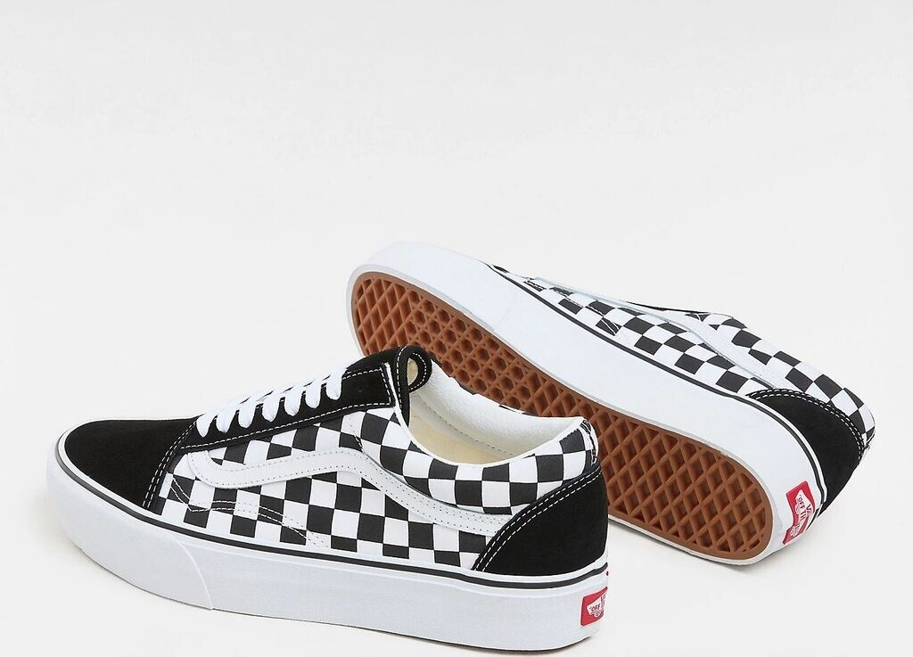 Vans old skool platform checkered on sale
