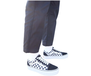 Buy Vans Checkerboard Old Skool Platform Black True White from