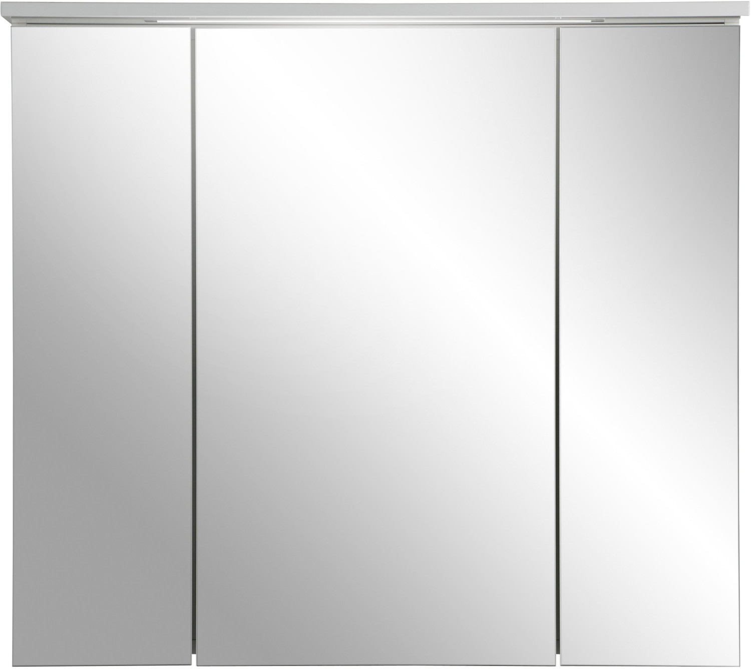 Schildmeyer Spiegelschrank bei Preisvergleich € 3T | Profil 80x16x71-75cm (SPS 800.1 ab weiß gl) weiß 164,99 16