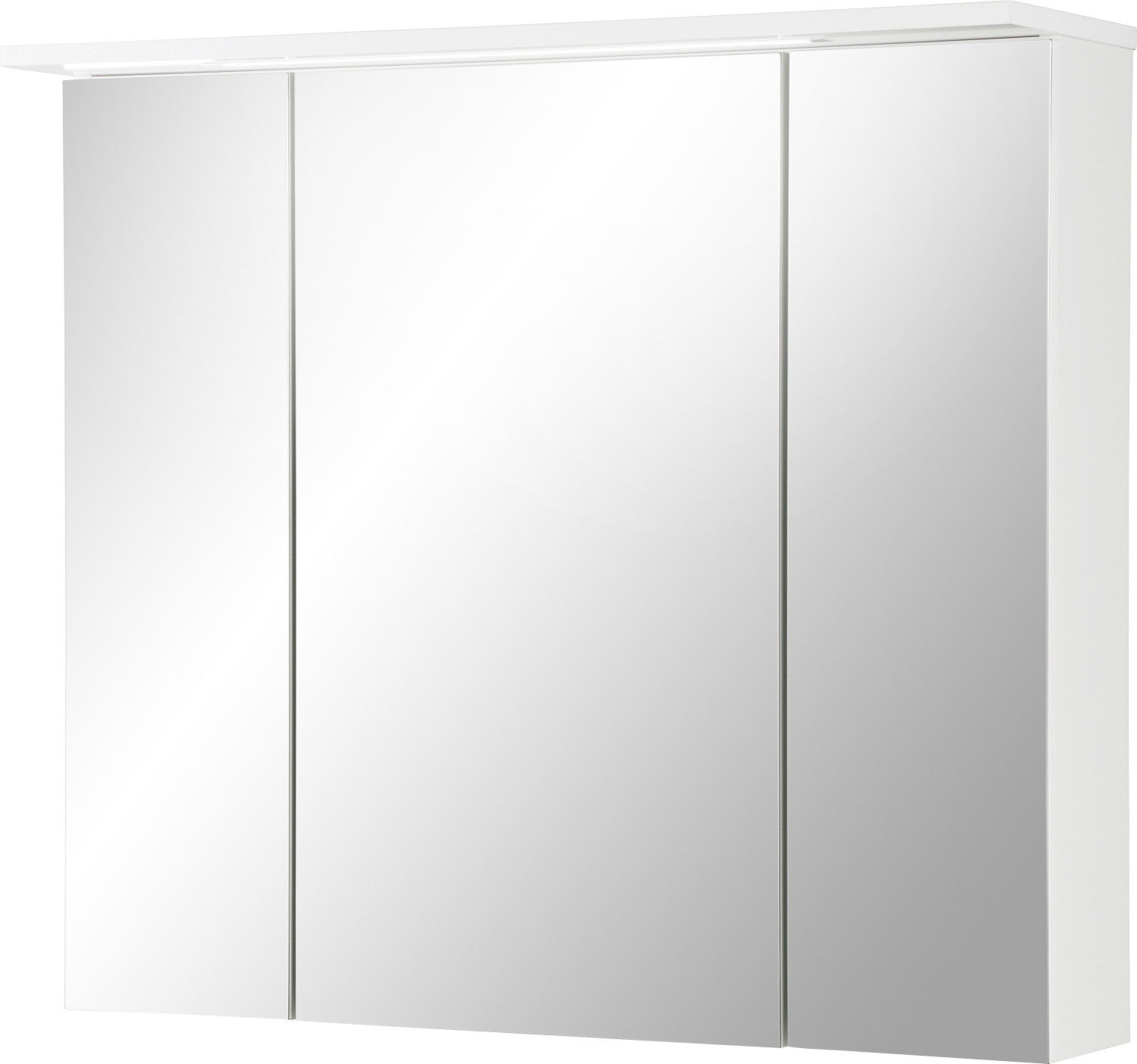 Schildmeyer Spiegelschrank weiß 80x16x71-75cm (SPS 800.1 3T € Profil ab 164,99 bei 16 weiß gl) | Preisvergleich