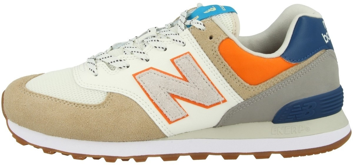 New Balance ML574 Incense with Varsity Orange & White