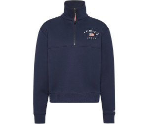 tommy jeans half zip sweatshirt