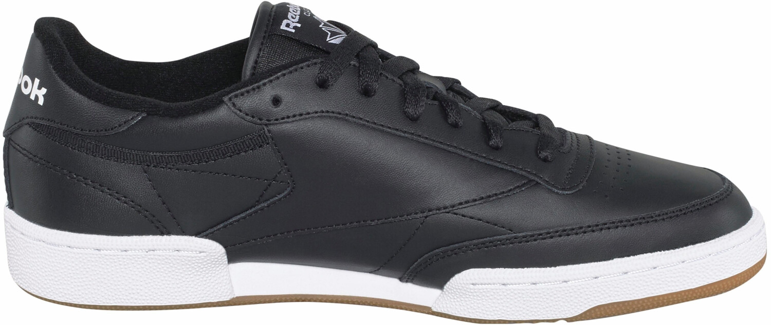 reebok club c 85 black suede gum sole