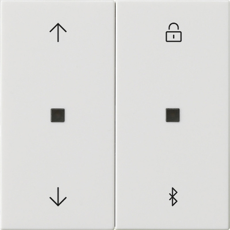 Gira Horloge de stores et horloge programmable BT System 3000 blanc brillant (536703)