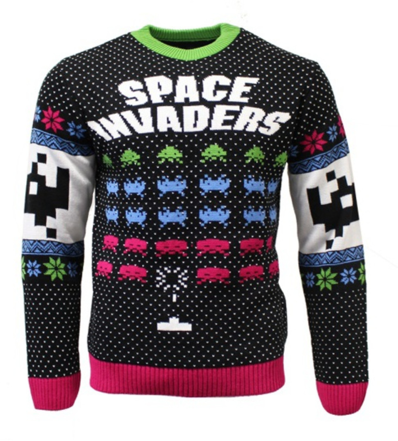 Numskull Space Invaders Xmas Pullover black