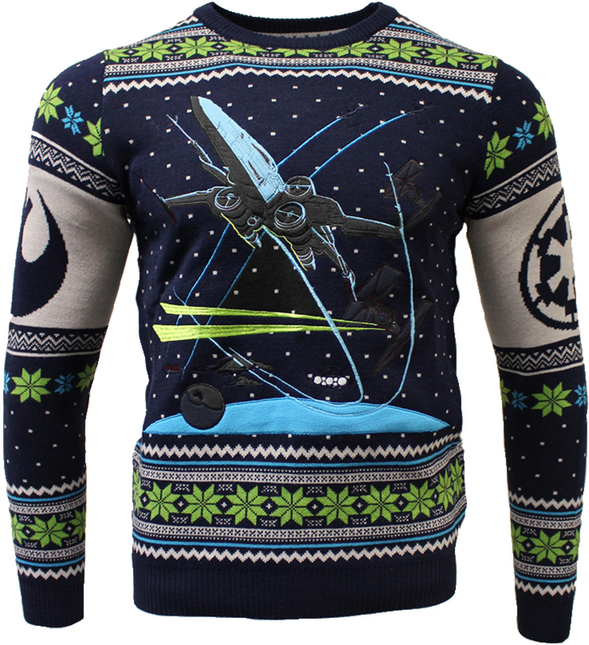 Numskull Star Wars X-Wing: Battle of Yavin Xmas Pullover blue
