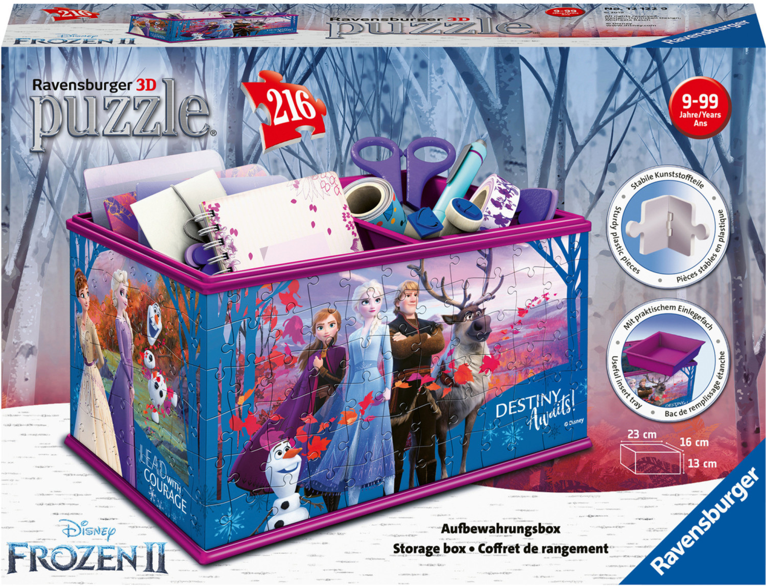 Ravensburger Puzzle 3D Boîte de rangement Disney La Reine des Neiges 2 au  meilleur prix sur