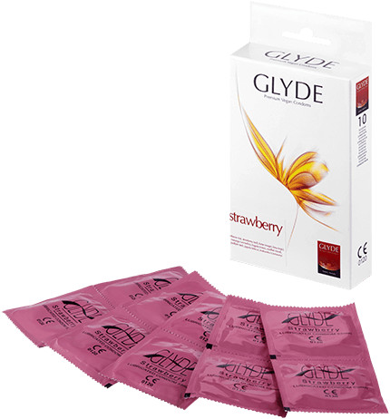 Glyde Strawberry Condoms (10 pcs)