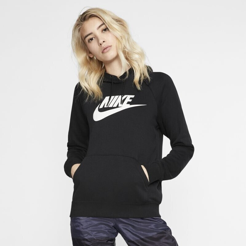 Black and white nike sweatshirt women's sale