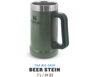 Stanley The Big Grip Beer Stein 10-02874-033 Hammertone Green