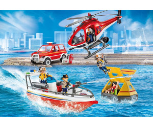 Playmobil City Action Feuerrettungsmission 9319Fire Rescue Mission Heli Boot 