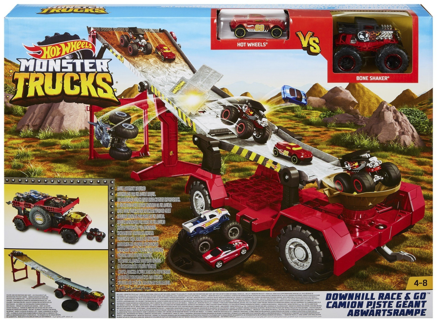 Soldes Hot Wheels Monster Trucks T-Rex Volcano Arena (GYL14) 2024