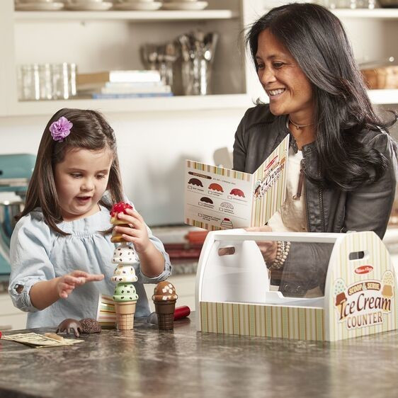 Melissa and doug scoop and serve ice online cream counter uk