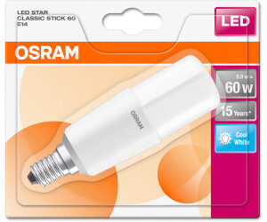 75 Wa LED-Lampe OSRAM  LED STAR STICK 75 BLI K Kaltweiß SMD Matt E27 Stablampe