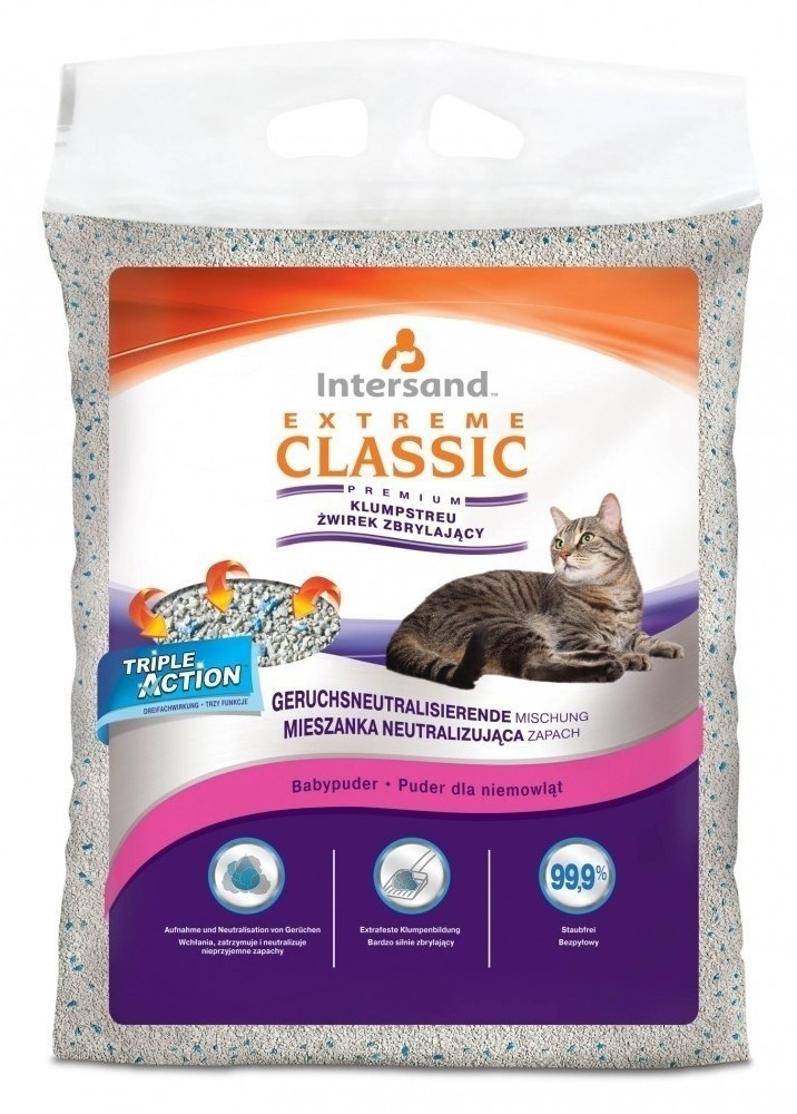 Intersand Extreme Classic Cat Litter Baby Powder 14kg