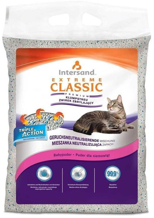 Intersand Extreme Classic Cat Litter Baby Powder 7kg