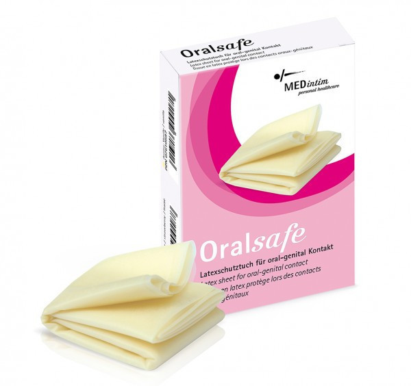 Kessel medintim Oral Safe Latex Dental Dams Strawberry (8 pcs)