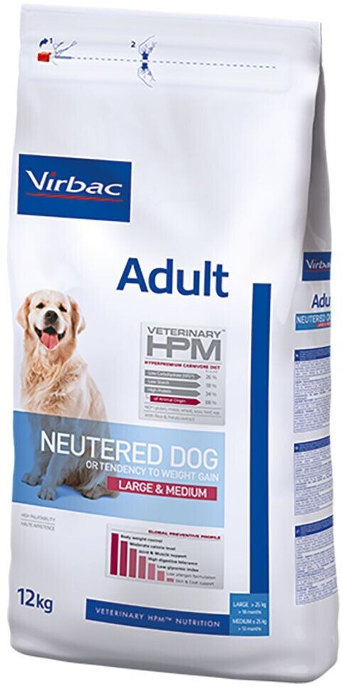 Virbac Veterinary HPM Adult Neutered Dog Large & Medium 12kg