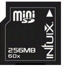 Intuix Carte miniSD 256 Mo