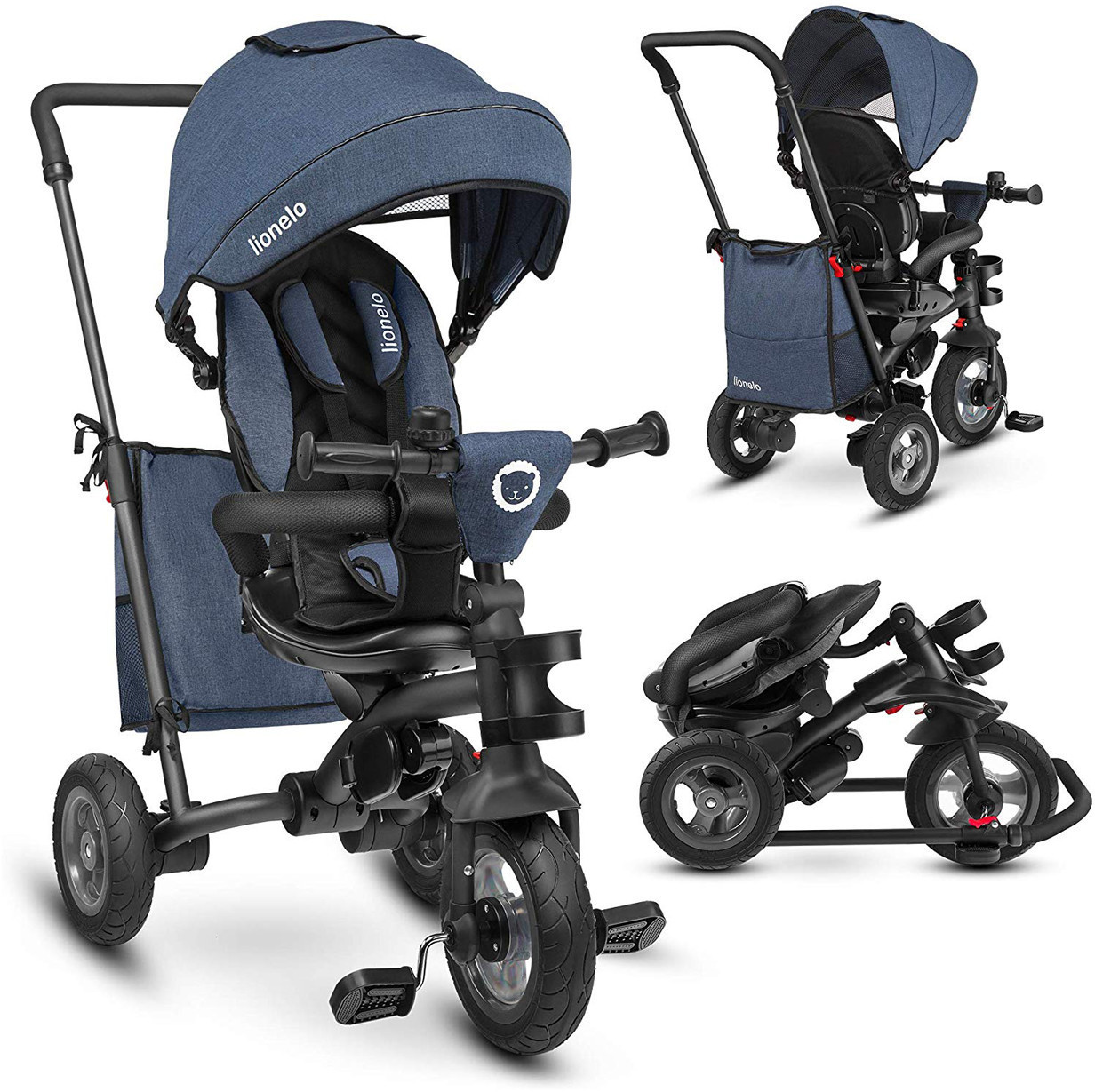Lionelo Tricycle 2 en 1 Tris jeans