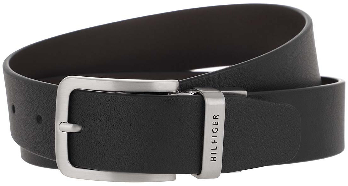 bei Belt (AM0AM03111) Silver-Tone Tommy Hilfiger Leather Reversible black/brown | 40,80 ab € Preisvergleich Loop