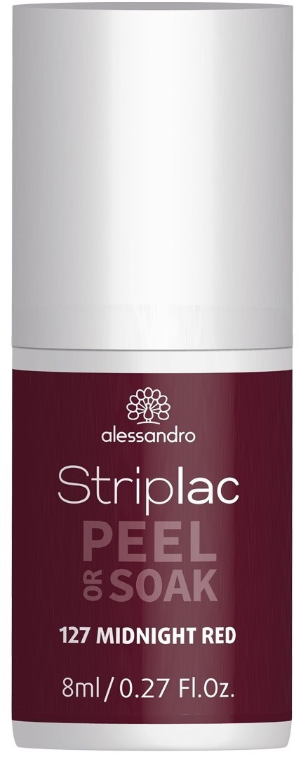 Alessandro Striplac Peel or Soak - 127 Midnight Red (8 ml)