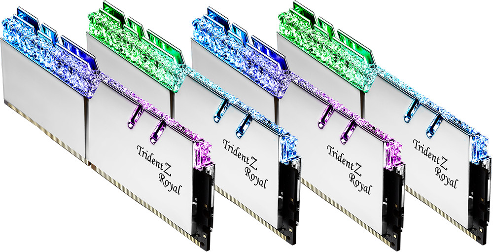 G.Skill Trident Z Royal Silver Kit 32 Go DDR4-3600 CL16 (F4-3600C16Q-32GTRSC)