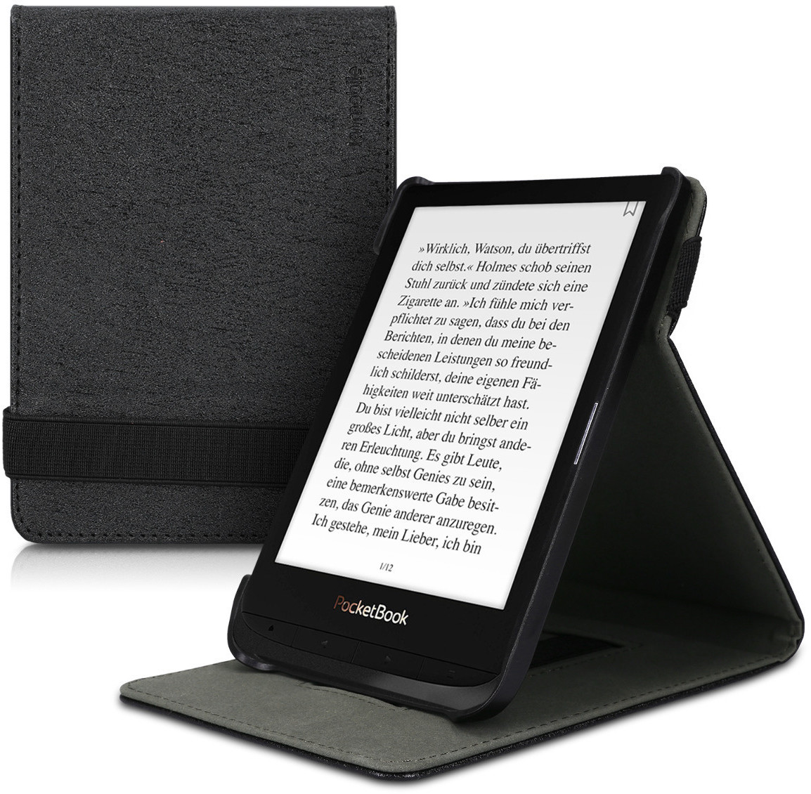kwmobile Case Pocketbook Touch Lux 4 black (47288.01)