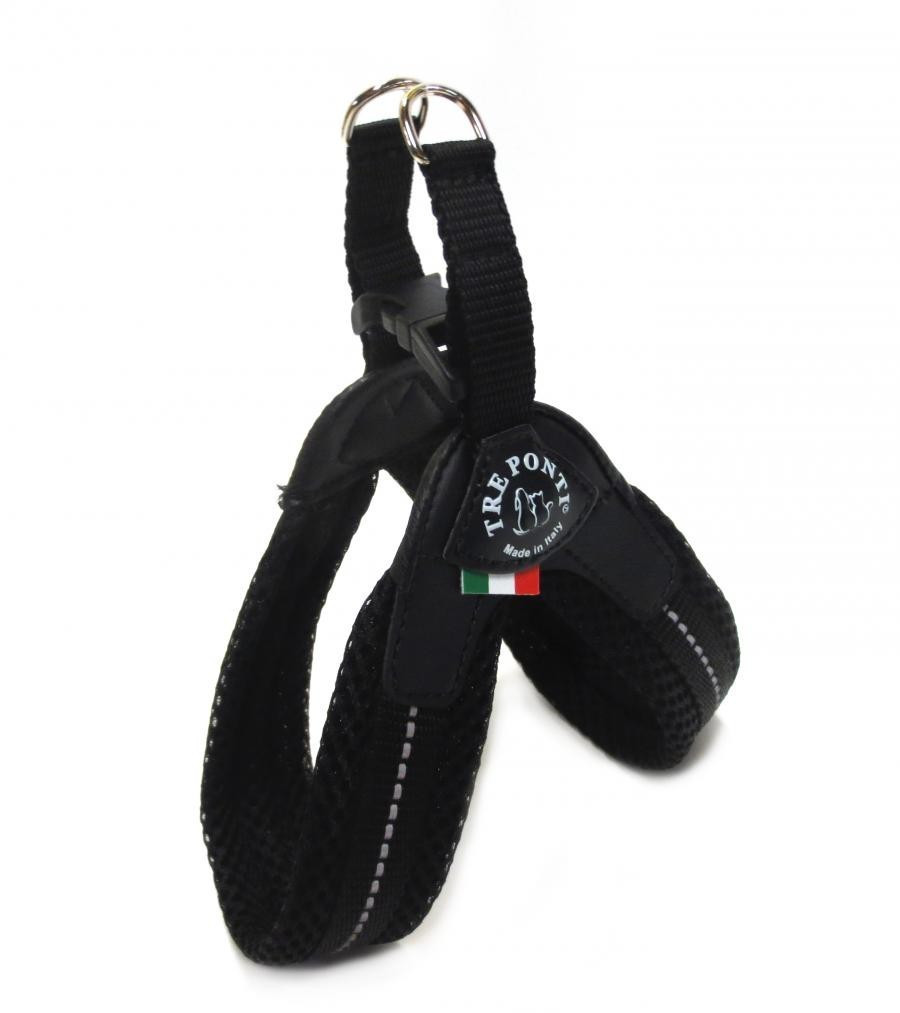 Tre Ponti Easy Fit Soft Mesh Dog Harness Size 2.5 Black