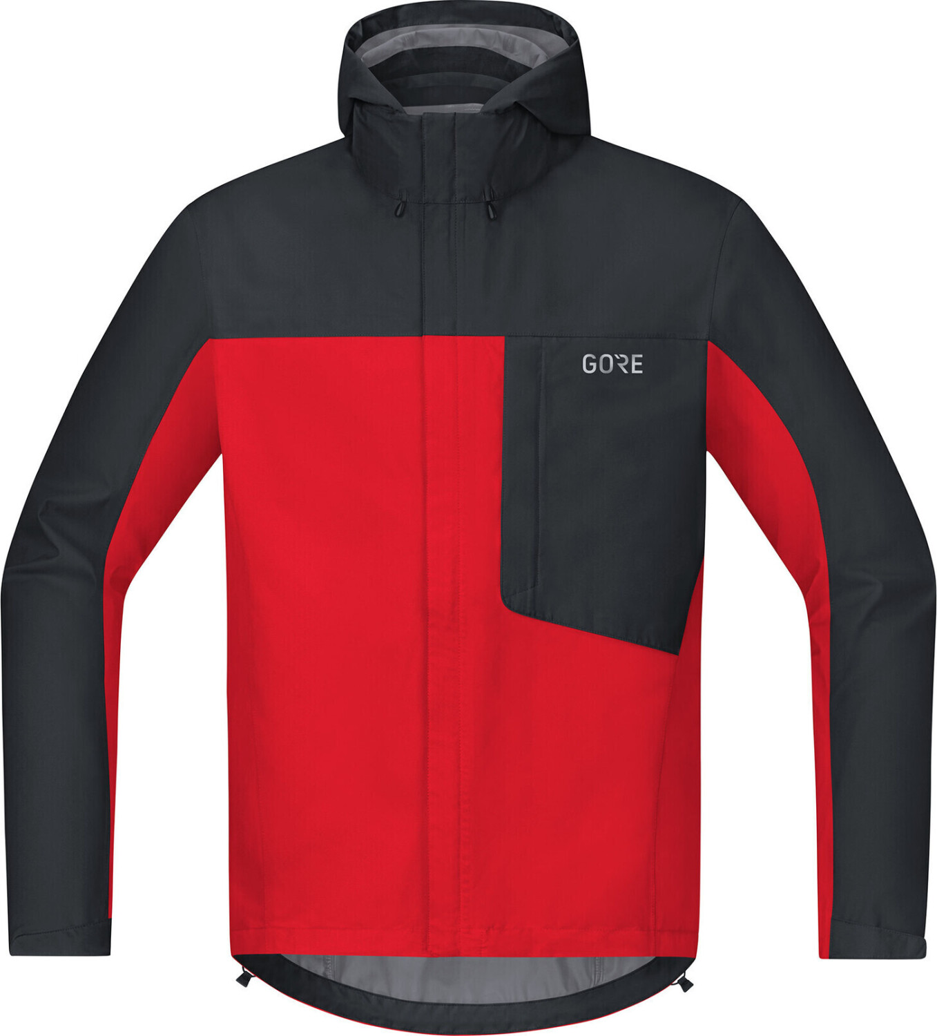 Gore C3 GTX Paclite Hooded Jacket red/black