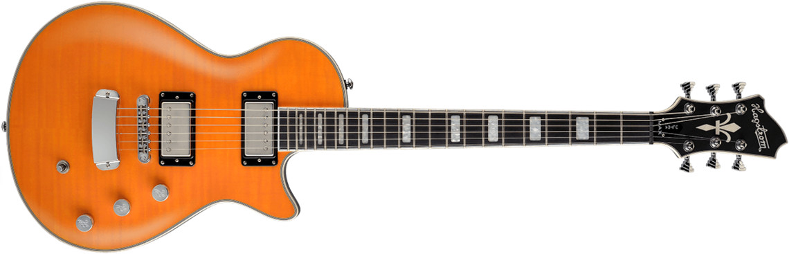 Hagstrom Ultra Max Cosmic Milky Mandarin Satin