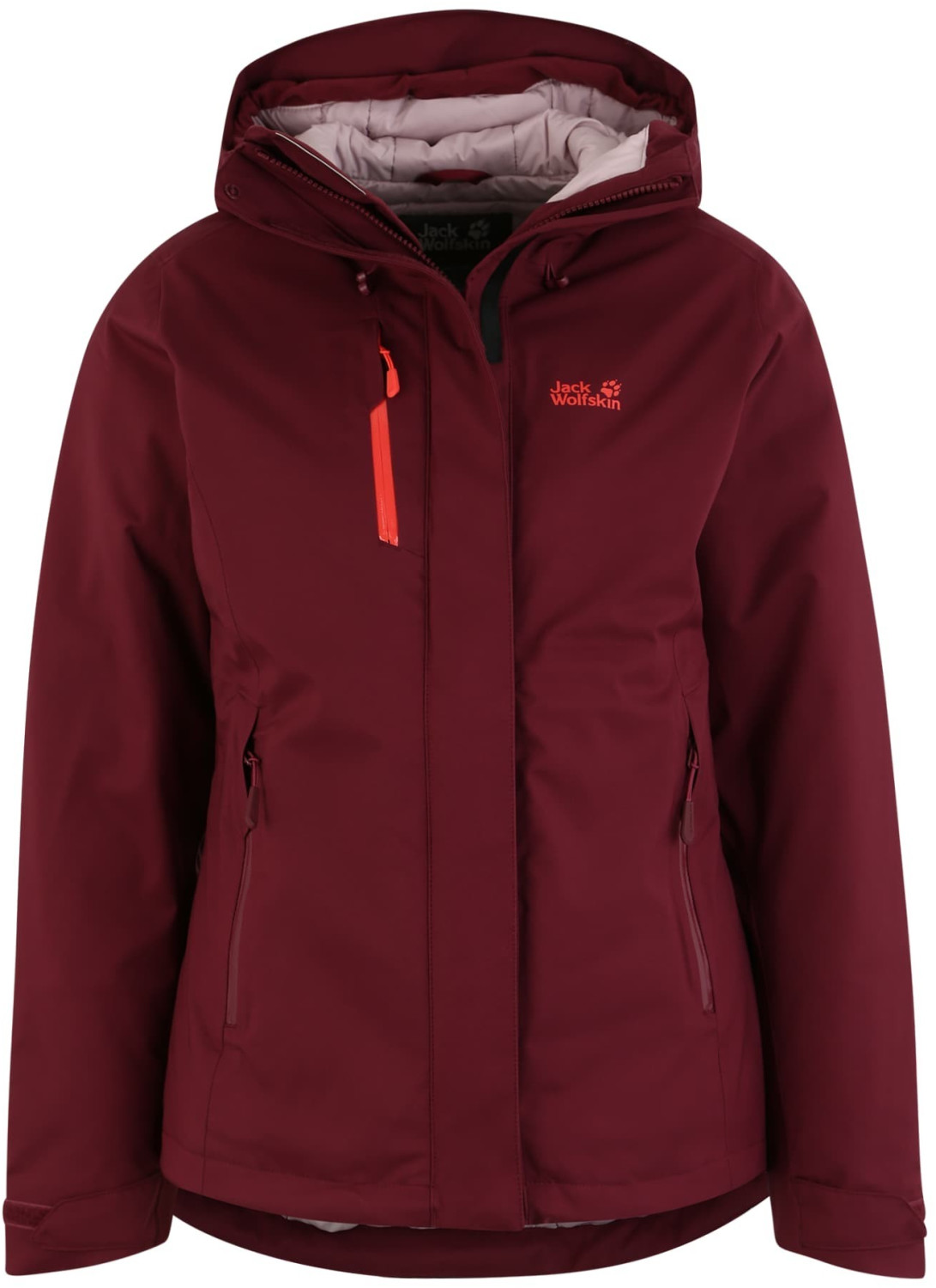 jack wolfskin red coat