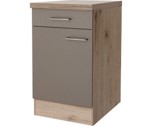 Flex Well Unterschrank Riva 50cm San Remo Eiche Hell Quarzit