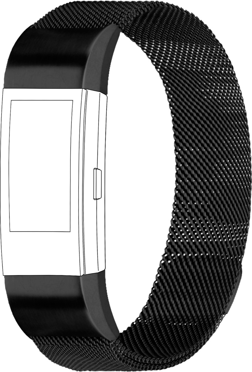topp Fitbit Charge 2 Mesh Strap Black