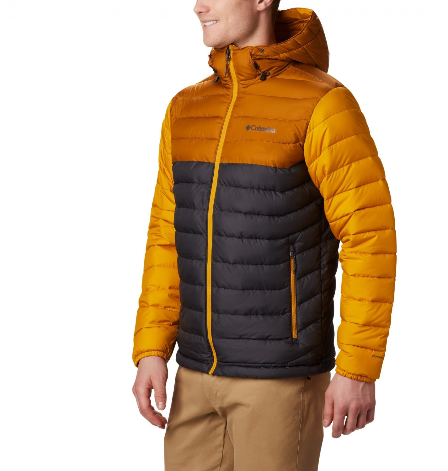 Columbia Powder Lite Hooded Jacket shark/burnished amber