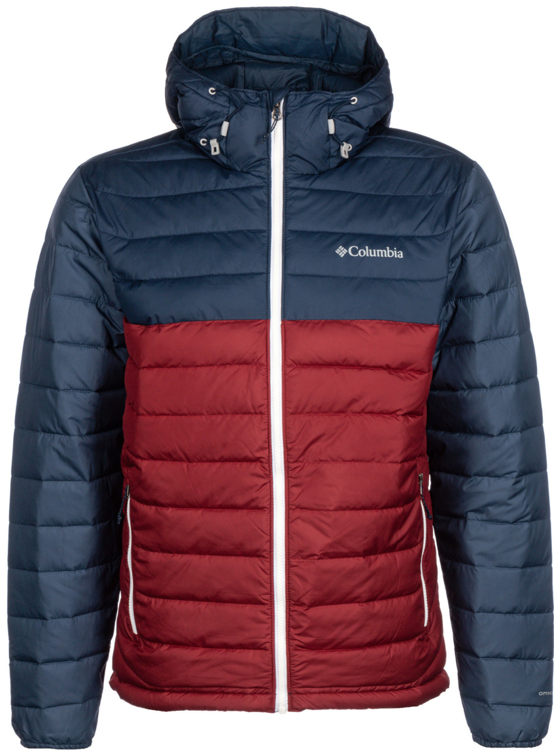 Columbia Powder Lite Hooded Jacket red jasper/collegiate navy