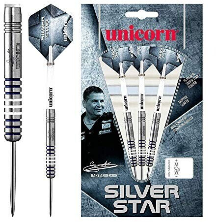 Unicorn Silver Star Gary Anderson Steel Darts 21 g