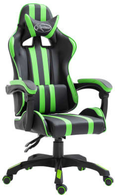 VidaXL Gaming Chair PU Green (20211)