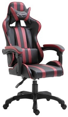 VidaXL Gaming Chair PU Wine Red (20215)