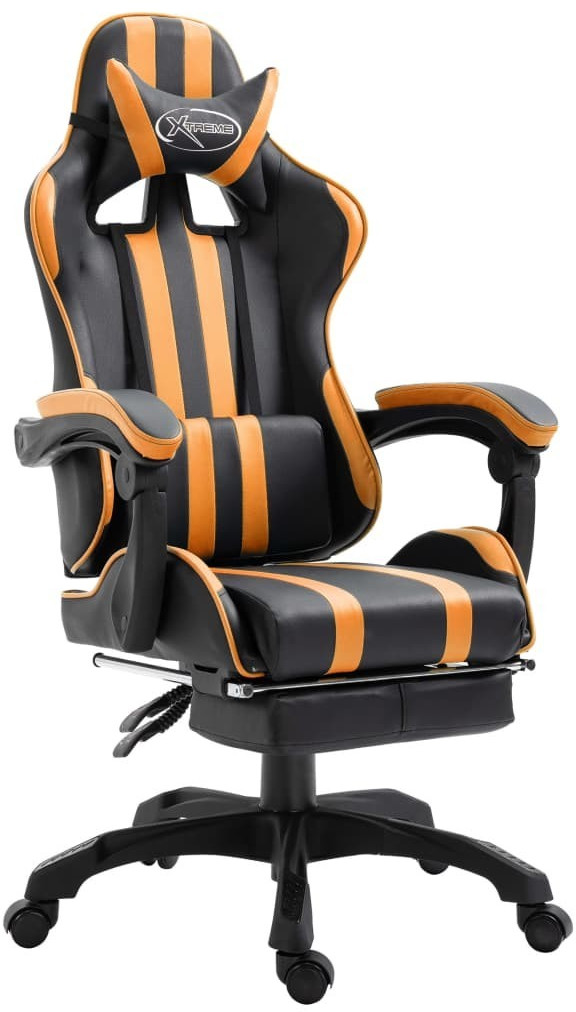 VidaXL Gaming Chair PU with Footrest